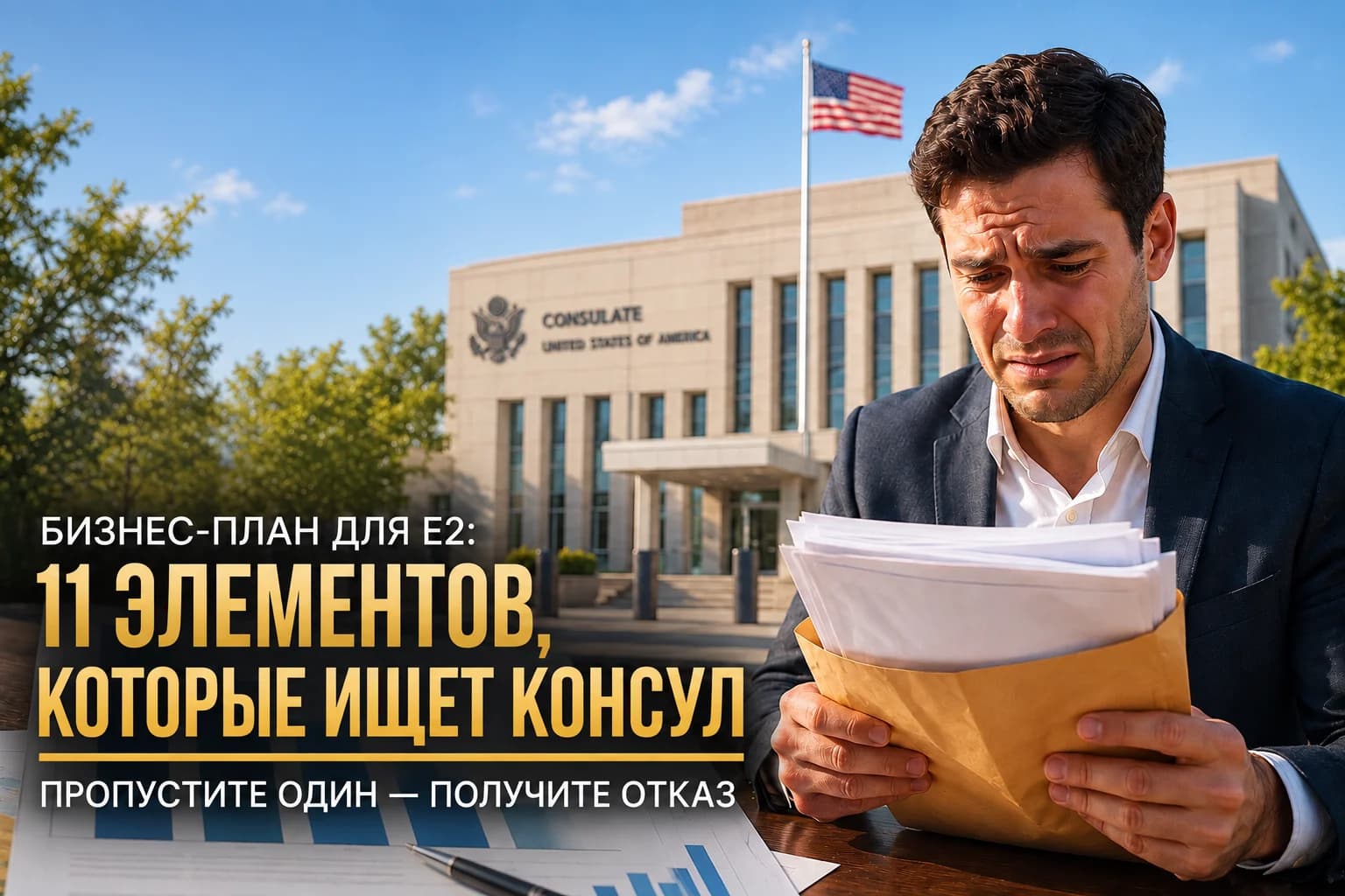 Бизнес-план для E-2: 11 обязательных элементов, которые ищет консул